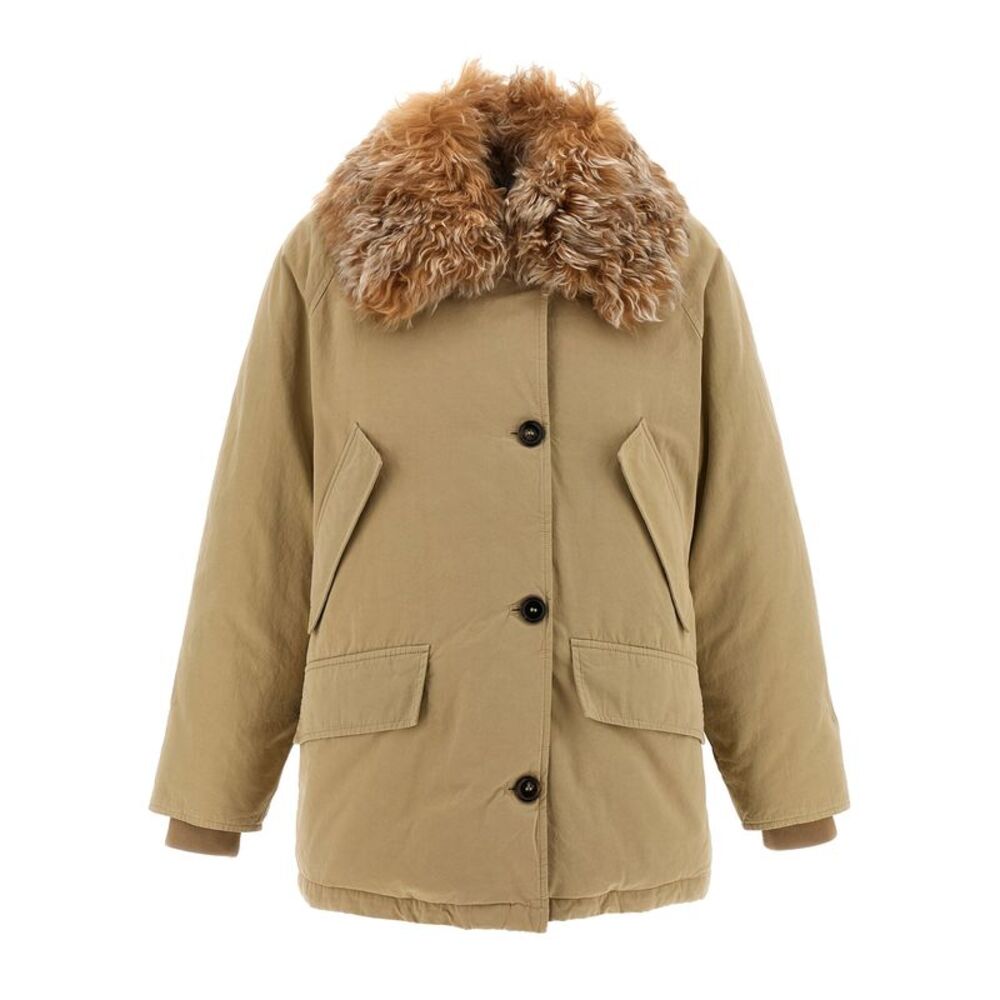 Prada Beige Cotton Full-Length Women's Jacket